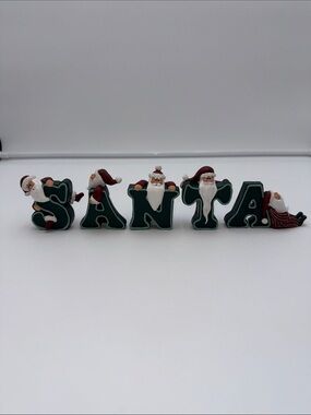 CMI Henton Santa Claus Christmas Letter Block set,